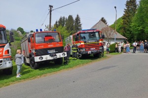 Požehnání hasičského auta Horní Štěpanice